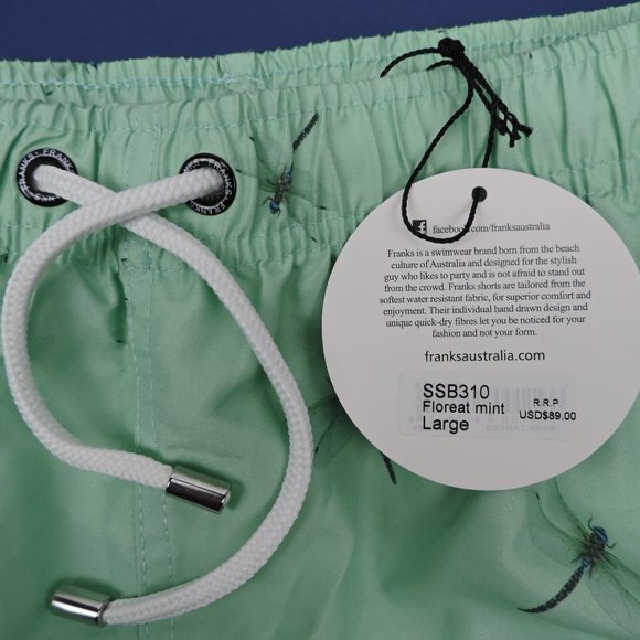 Franks Dragonfly Swim Trunks NWT L (Runs small)